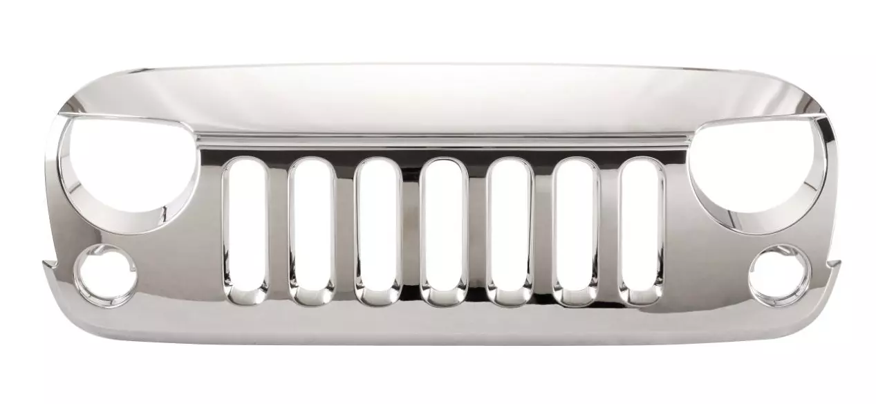 Parrilla Delantera Cromada - Jeep Wrangler