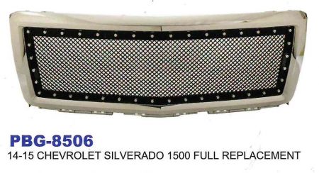 货卡前栏 - CHEVROLET SILVERADO 1500 FULL REPLACEMENT 电镀+黑色