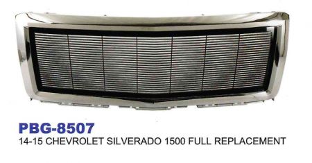 貨卡前欄 - CHEVROLET SILVERADO 1500 FULL REPLACEMENT 電鍍+黑色