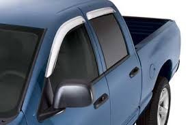 Window Visor Chrome - 2014 Silverado Window Visor Crew Cab