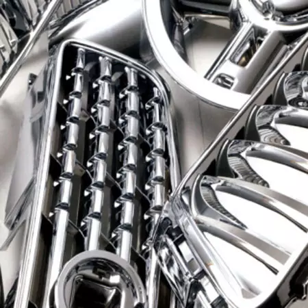 Placage électrolytique en plastique chromé brillant