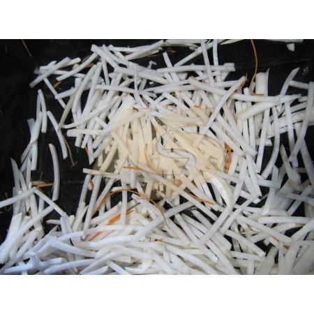 Radish Shredding (Bulbous slicing, shredding, shred size: 1.5mm or more is not adjustable.)