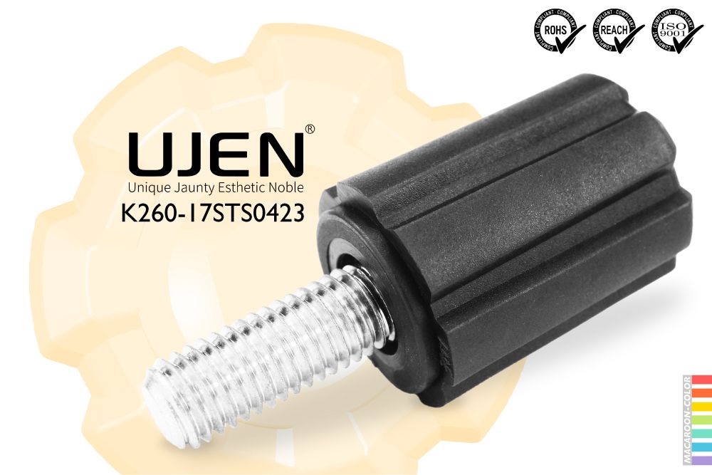 고급 그립 노브 스테인리스 스틸 볼트, M4 x 23mm, 퀵 패스, D17 | 기계용 조절 가능한 핸들로 인체공학적 효율성 달성하기