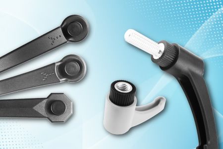 Plastic Adjustable Handle Screw (Nut) - Plastic adjustable handle screws are available in a variety of color combinations