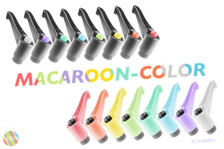 Различные цветовые сочетания для ручки и кнопок