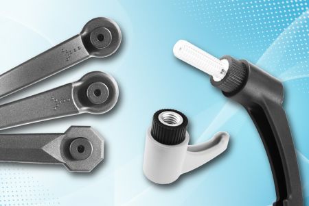 Plastic Adjustable Handle Screw (Nut)-Quick-fasten - Plastic quick-adjustable handle screws are available in a variety of color combinations