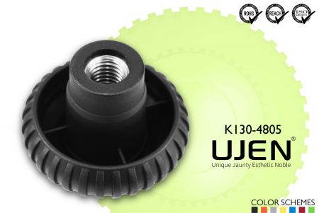 Gangform Handknopf Mutter, M5, D48