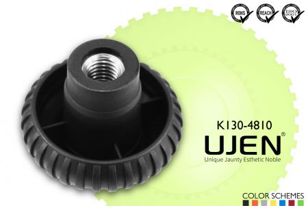 Gangform Handknopf Mutter, M10, D48