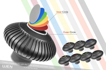 49 combinaciones de colores para que los clientes elijan en la parte superior de la perilla colorida