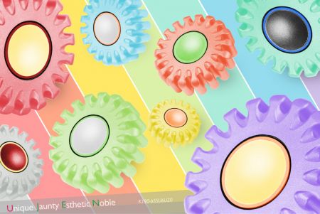 मल्टी कलर नॉब UJEN द्वारा विकसित अद्वितीय मैकरून रंग प्रणाली से मेल खा सकता है, या आपकी आवश्यकताओं को पूरा करने के लिए रंग को अनुकूलित कर सकता है।