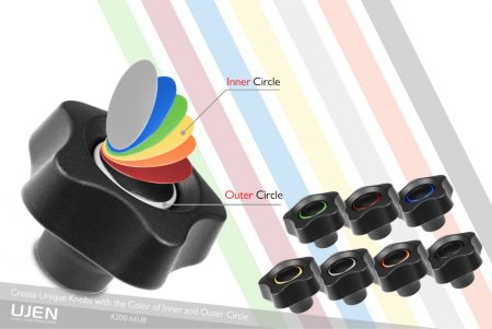 49 sự kết hợp màu sắc cho khách hàng lựa chọn ở đầu núm màu sắc.