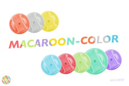 Le bouton peut être fabriqué dans la couleur macaron développée par UJEN