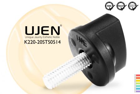 Bouton de préhension en forme de I en acier inoxydable, M5 x 14mm, D20 - Bouton droit M5x14mm en acier inoxydable Diamètre20