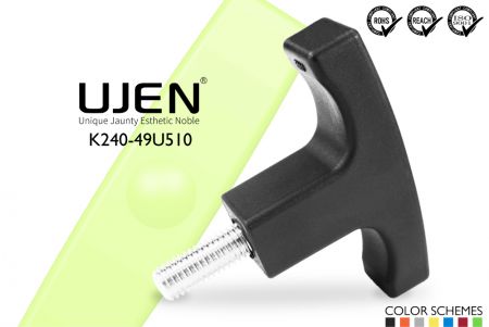 مسامير مقبض يدوي على شكل T، 5/16 x 10mm، نهاية مشطوفة، D49