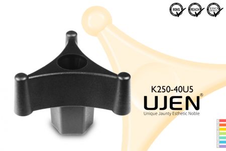 Треугольная гайка с ручкой, 5/16, Д40 - Треугольная ручка 5/16 Диаметр 40