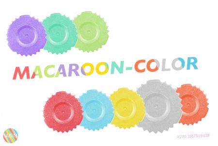 Le bouton peut être fabriqué en couleur macaron développée par UJEN.