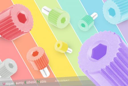 Гайка также может быть выполнена в индивидуальном цвете