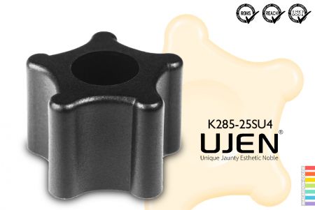 مقبض برغي البنتاجون، 1/4، برغي عادي، D25 - مقبض البنتاجون قطر 1/4 25