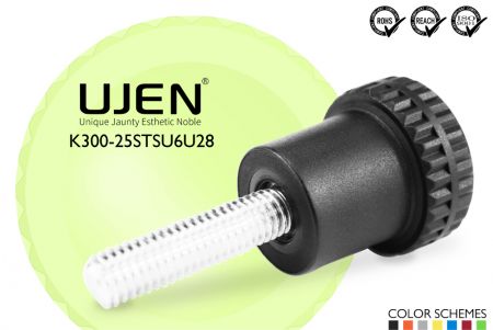 Çapraz Plastik Düğme Paslanmaz Çelik Cıvata, 3/8 x 1-3/4, D25