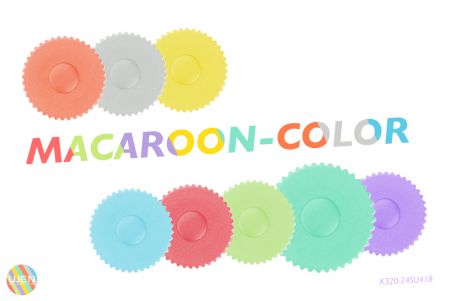 9 couleurs du bouton court