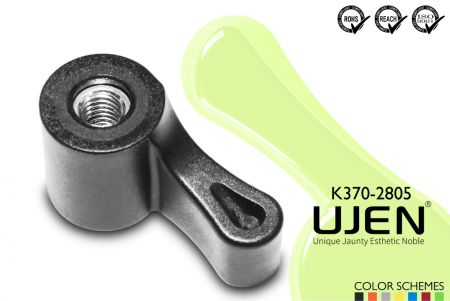 シングルウィングハンドノブナット、M5、L28