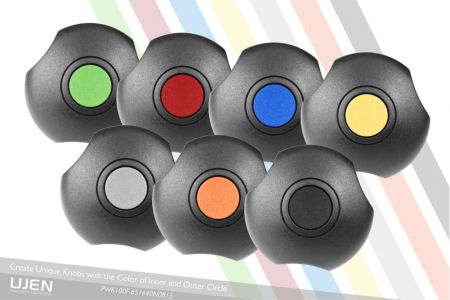 旋鈕頂端有7種顏色供選擇