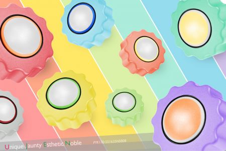 يمكن لزر الضغط الفهرسة مطابقة نظام لون الماكرون الفريد الذي طوره UJEN، أو تخصيص اللون لتلبية احتياجاتك.