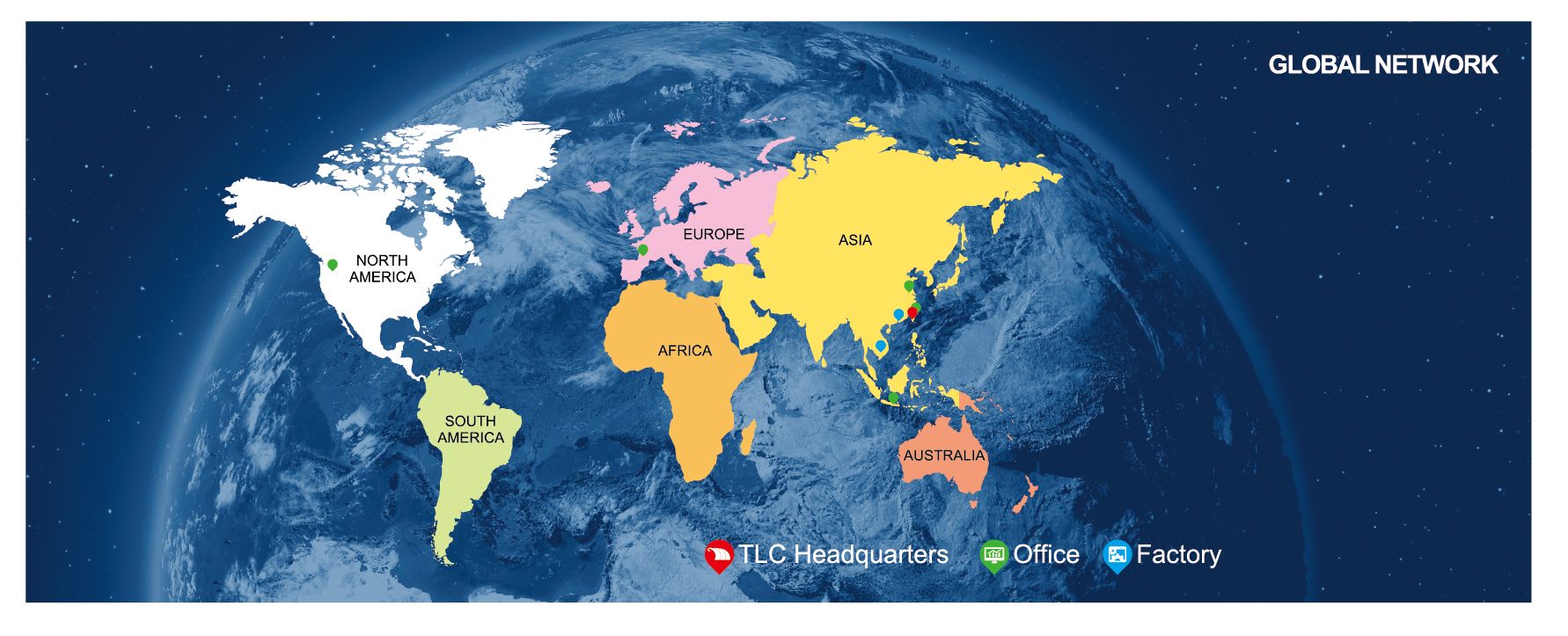 Service mondial, livraison locale.