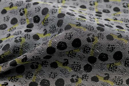Textura de tejido de jacquard de hilo teñido CORURA re/cor™.