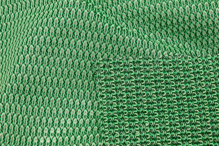 COPRIME이 적용된 투톤 오픈 메쉬 니트. 원단 번호 EFPOT016