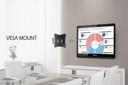 19.5" touch All in one Desktop supports wall mount, articulating stand and VESA plate