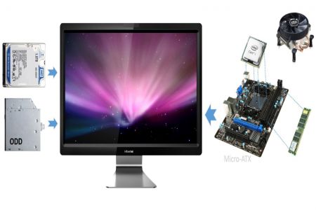 All-In-One PC supports Energy Start and ROHS with PCIe to M.2 Wi-Fi adaptor