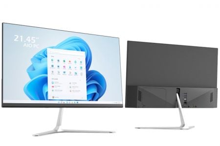 21.5" Slim Frameless Screen All-In-One Desktop - 21.45" All-In-One PC with affordable price and enough performance for consumers.
