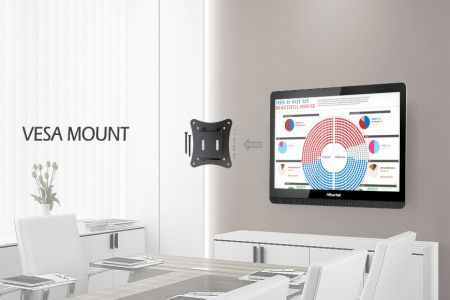 Touch 21.5" All-in-One Computer supports HAS, VESA mount and articulating stand
