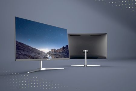 Ultra slim 23.8" All-In-One PC with COM, ODD, Pop-up with hello Camera and HDMI-in
