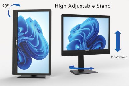 PC All-In-One 23.8" mendukung VESA dengan mount VESA dan Stand Artikulasi