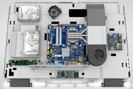 Desktop AIO menyokong papan induk mini ITX Asus, MSI, Asrock, ECS dan Gigabyte Thin