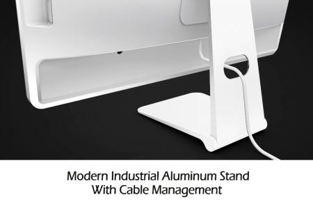 19.5" All-in-One Desktop with simple and clean cable management with fanless design