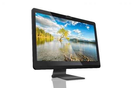 Desktop All-In-One 21.5" menyokong PC panel industri untuk kawalan kilang yang mudah.