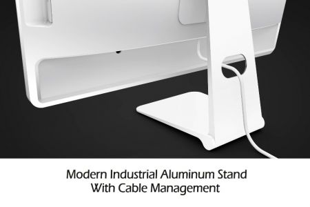 PC All-In-One menyokong sokongan stabil dengan reka bentuk kabel yang mudah dikendalikan
