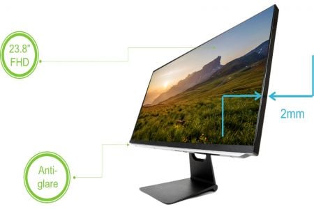 All-in-One-Computer mit 23,8" Anti-Glare-, Anti-Staub- und Easy-Clean-ADS-Panel