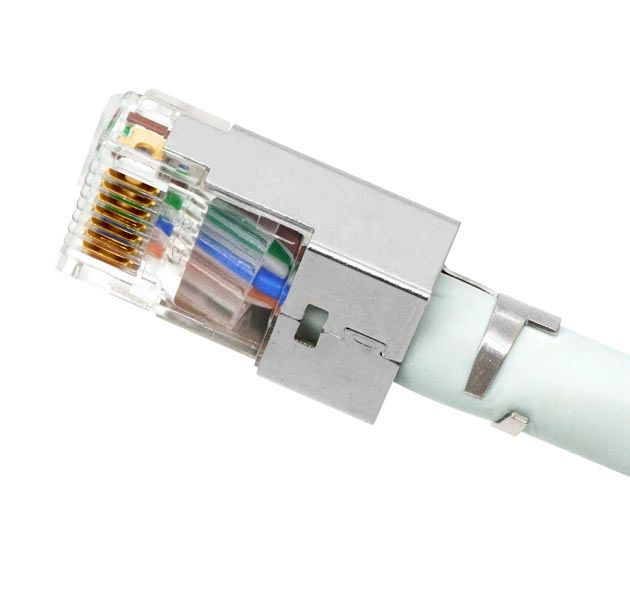 Cat 6A RJ45 STP 3-Prong 50μ Gold Plated Connectors | Taiwan Cabling ...