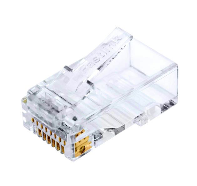 Cat 6 UTP Network Transparent RJ45 Ends Plug with 2-piece Design ...