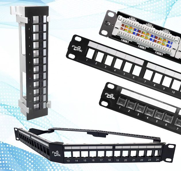 RJ45 patch panels organize and connect network cables