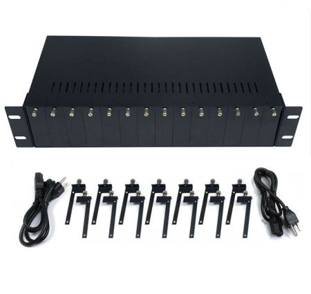 Converter Chassis - Can hold at most 14 pieces media converters