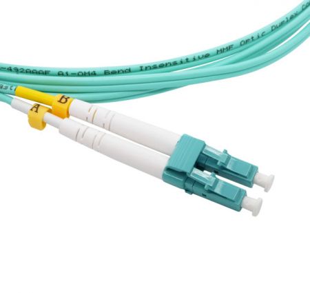 OM4 Duplex Aqua Jacket Fiber Patch Cord