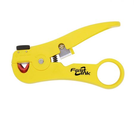 Werkzeug zum Abisolieren und Schneiden von Netzwerkdrähten