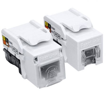 Cat 3 RJ11 6P4C語音模組資訊插座 - 110 IDC 快速端接RJ11語音資訊插座