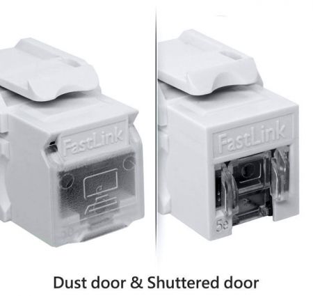 Porte de poussière et porte à volets