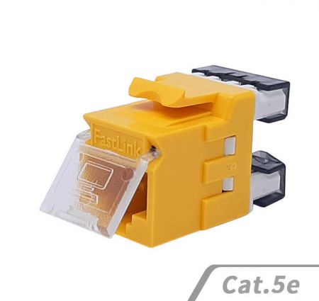 180°資訊插座,黃色